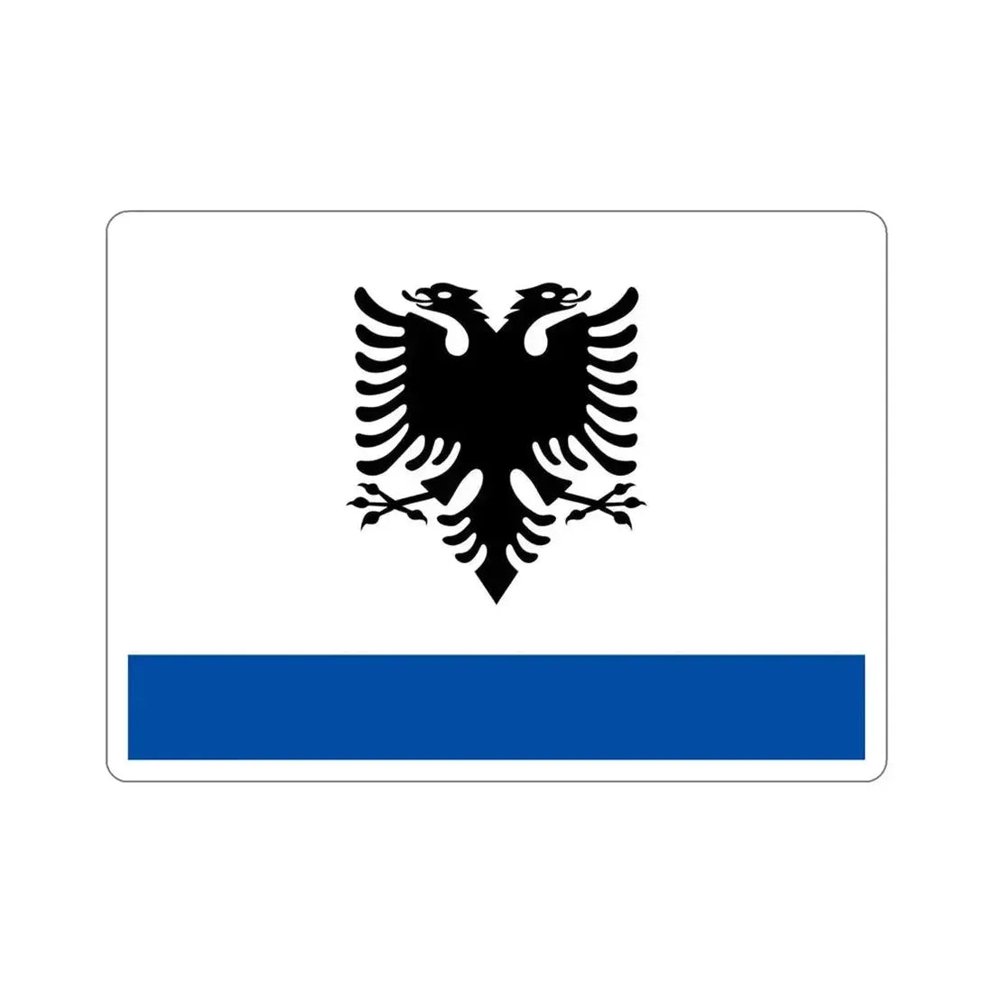 Government Ensign of Albania STICKER Vinyl Die-Cut Decal - The Sticker Space