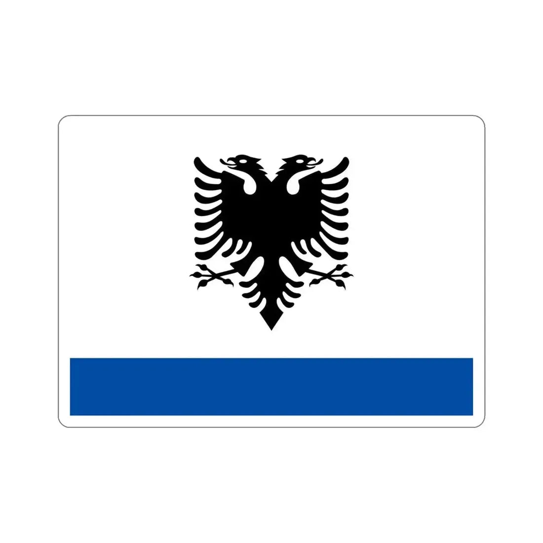 Government Ensign of Albania STICKER Vinyl Die-Cut Decal - The Sticker Space