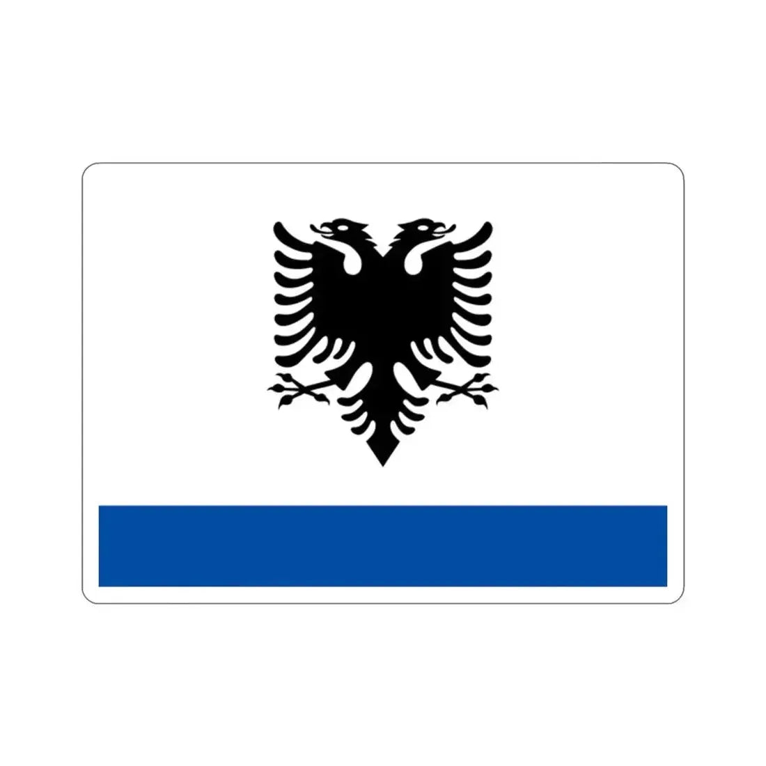 Government Ensign of Albania STICKER Vinyl Die-Cut Decal - The Sticker Space