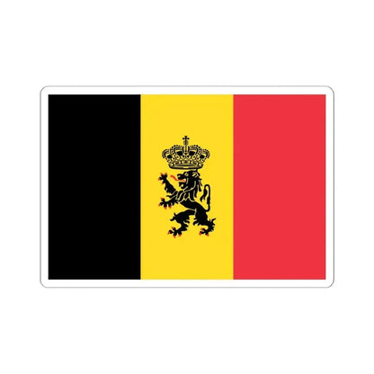 Government Ensign of Belgium (Belgium) STICKER Vinyl Kiss-Cut Decal 6 Inch White - The Sticker Space