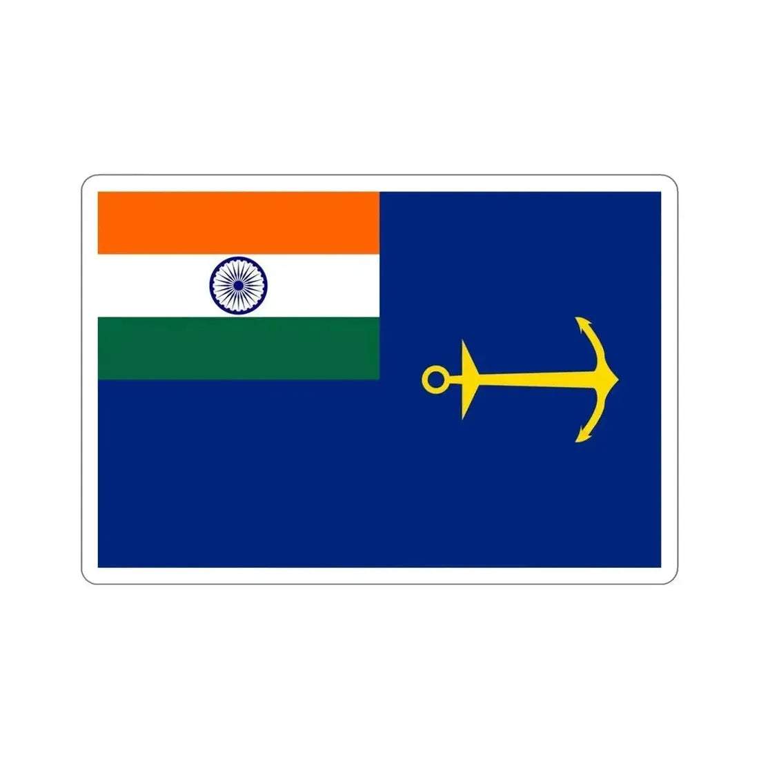 Government Ensign of India (India) STICKER Vinyl Die-Cut Decal - The Sticker Space