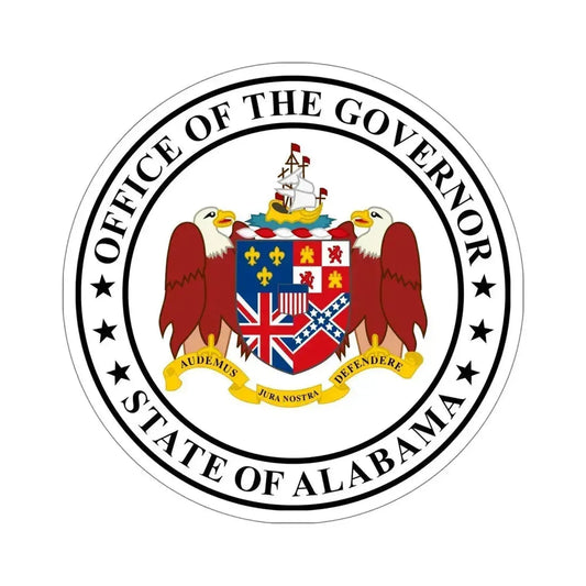 Governor of Alabama STICKER Vinyl Die-Cut Decal 6 Inch - The Sticker Space