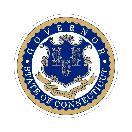 Governor of Connecticut STICKER Vinyl Die-Cut Decal 6 Inch - The Sticker Space