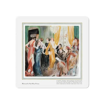 Gowns by Roberta (Pt. 2-2), Ladies' Home Journal, June 1933 (Magazine Illustration) Refrigerator Magnet - The Sticker Space