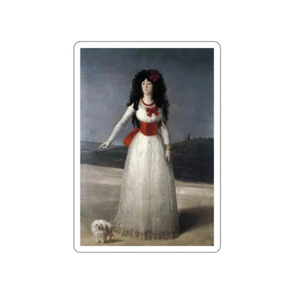 GOYA Y LUCIENTES, Francisco de - The Duchess of Alba (Artwork) STICKER Vinyl Die-Cut Decal White Die-Cut 5 Inch - The Sticker Space