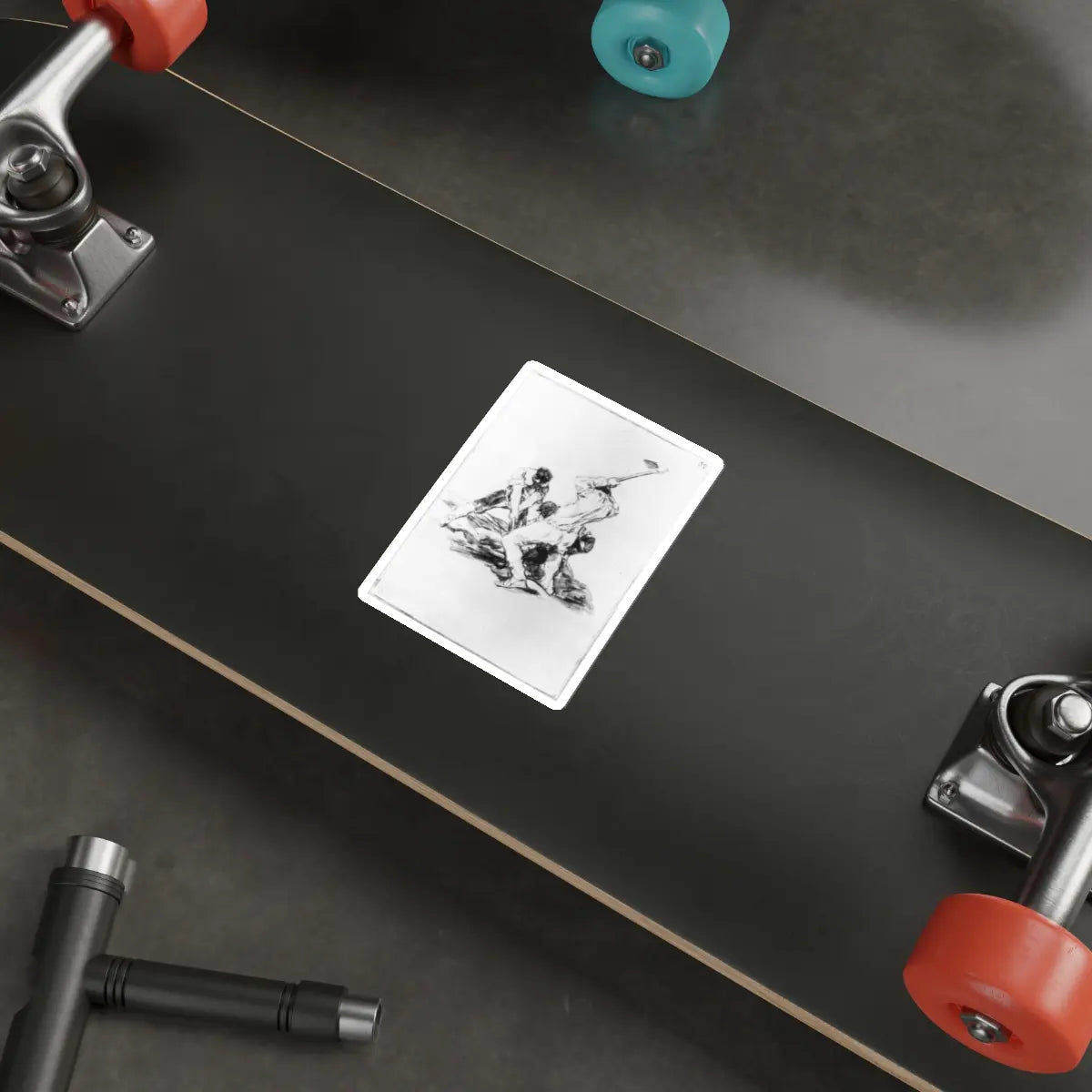 SKU:22437283946826705257 Sticker types:White Shape:Die-Cut Sizes:4" × 4"