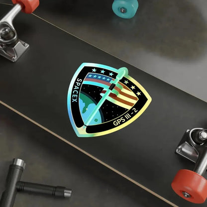 GPSIII-SV01 (SpaceX) Holographic STICKER Die-Cut Vinyl Decal - The Sticker Space