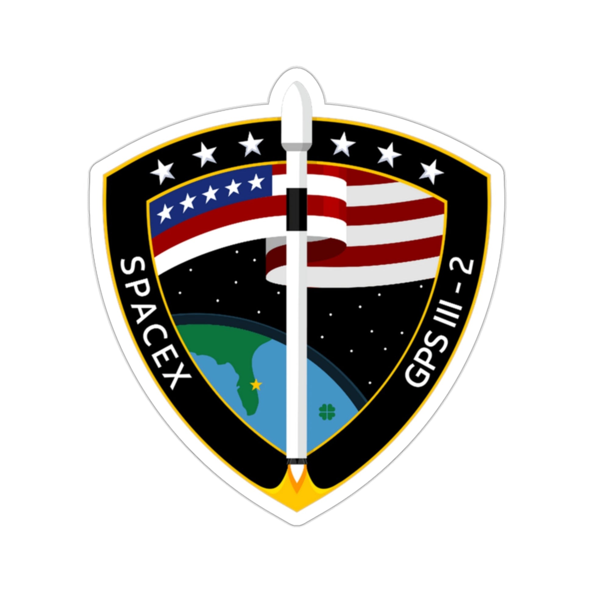 GPSIII-SV01 (SpaceX) STICKER Vinyl Die-Cut Decal-2 Inch-The Sticker Space