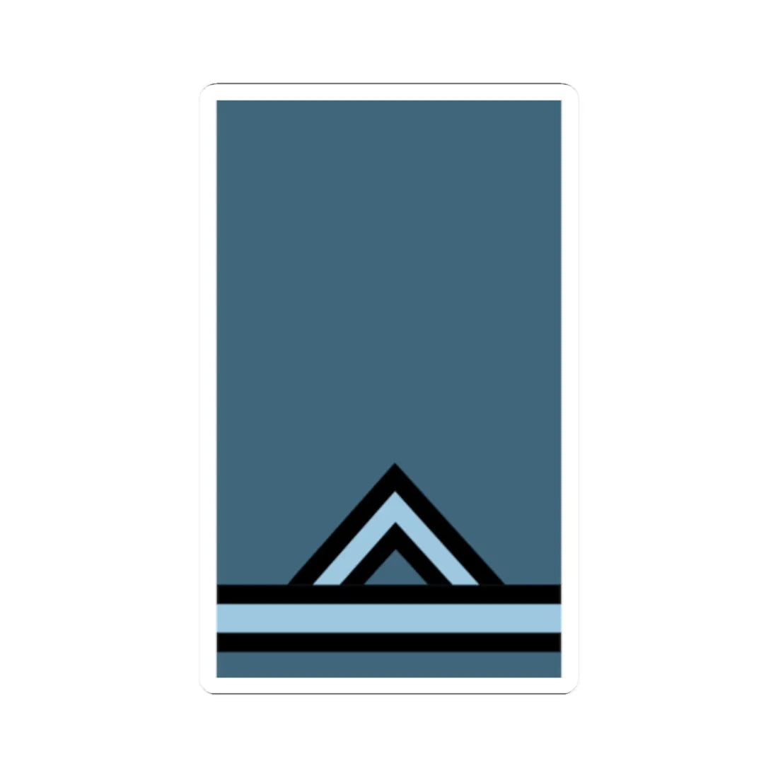 GR Air Force Ανθυπασπιστής (Cyprus) (Military Rank) STICKER Vinyl Kiss-Cut Decal 2 Inch White - The Sticker Space
