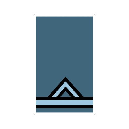 GR Air Force Ανθυπασπιστής (Cyprus) (Military Rank) STICKER Vinyl Kiss-Cut Decal 4 Inch White - The Sticker Space
