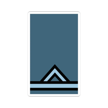 GR Air Force Ανθυπασπιστής (Cyprus) (Military Rank) STICKER Vinyl Kiss-Cut Decal 6 Inch White - The Sticker Space