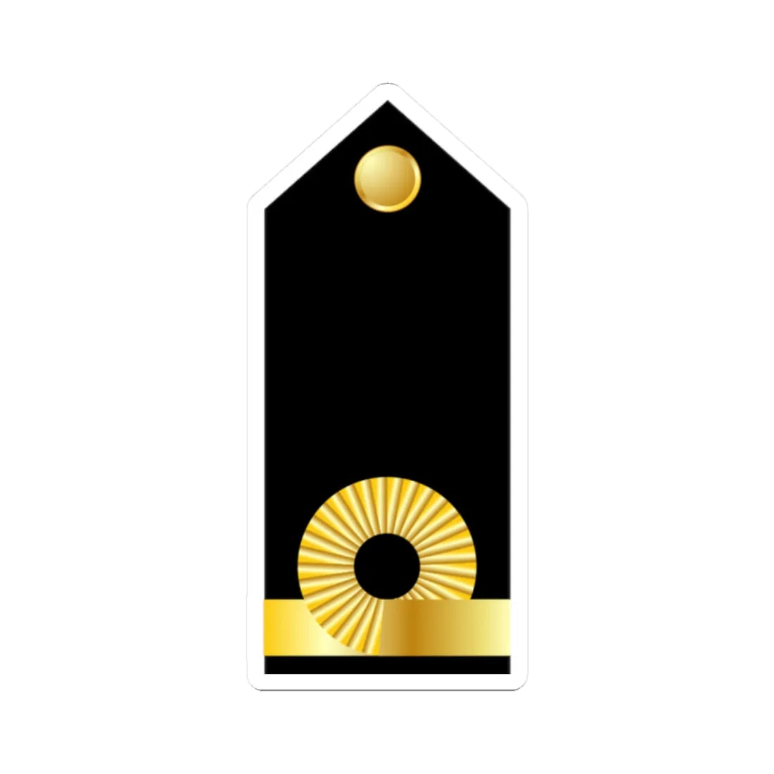 GR Navy OF1 (Cyprus) (Military Rank) STICKER Vinyl Kiss-Cut Decal 2 Inch White - The Sticker Space
