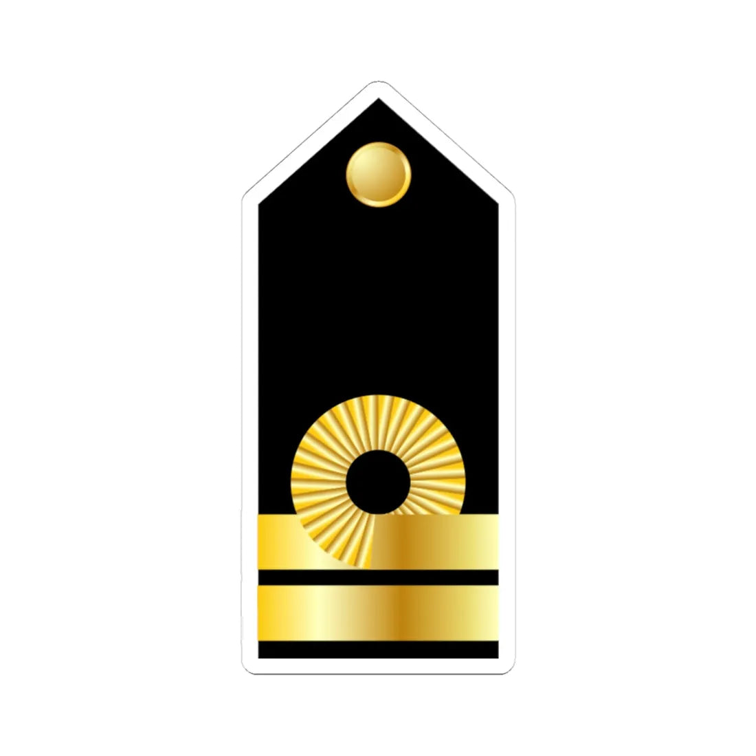 GR Navy OF1b (Cyprus) (Military Rank) STICKER Vinyl Kiss-Cut Decal 4 Inch White - The Sticker Space