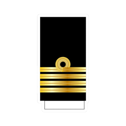 GR Navy OF5 sleeve (Cyprus) (Military Rank) STICKER Vinyl Kiss-Cut Decal 2 Inch White - The Sticker Space