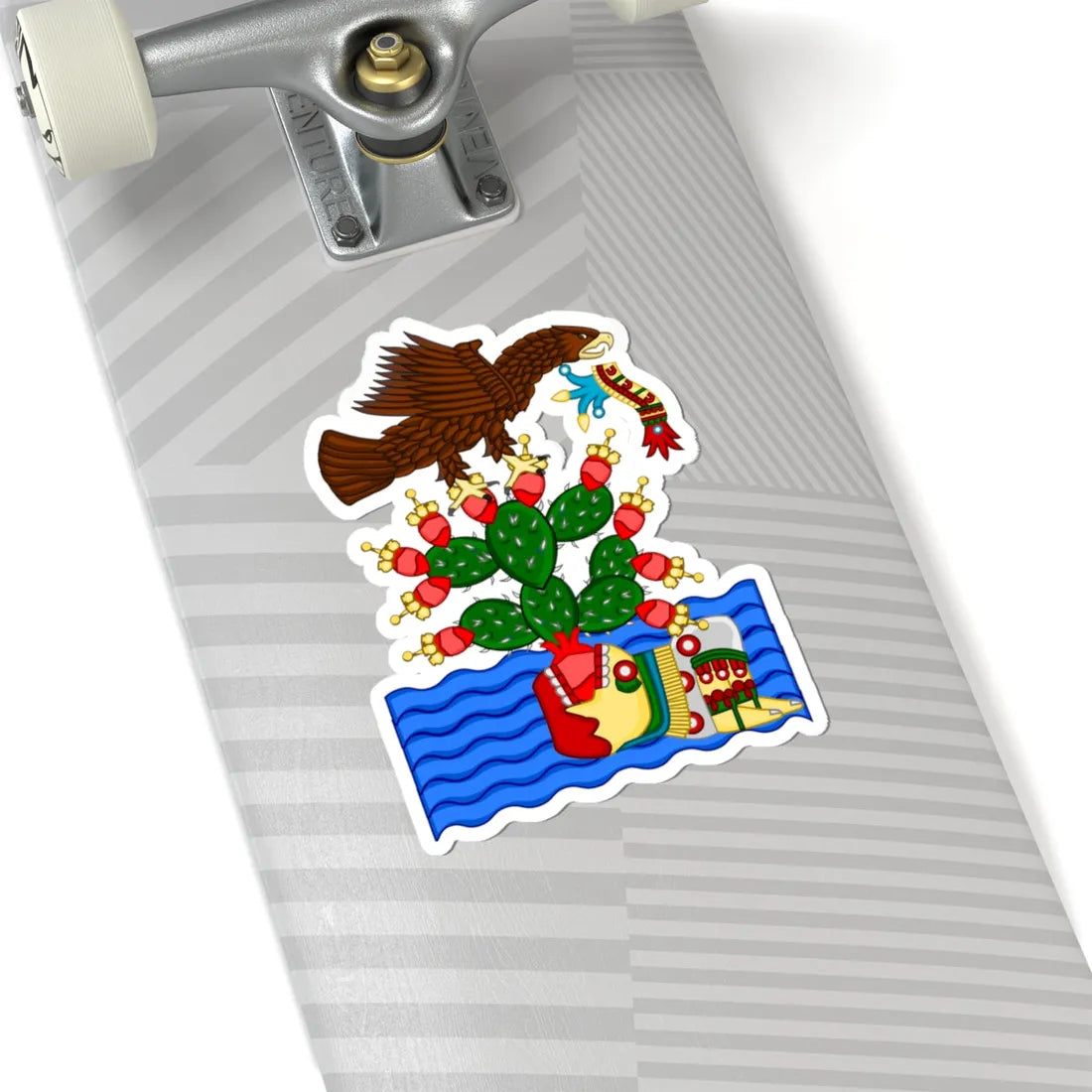 Grabado de la Fundación de México (Mexico) (Coat of Arms) STICKER Vinyl Kiss-Cut Decal - The Sticker Space