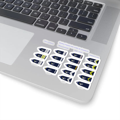 Grades des chasseurs (Military Rank) STICKER Vinyl Kiss-Cut Decal - The Sticker Space