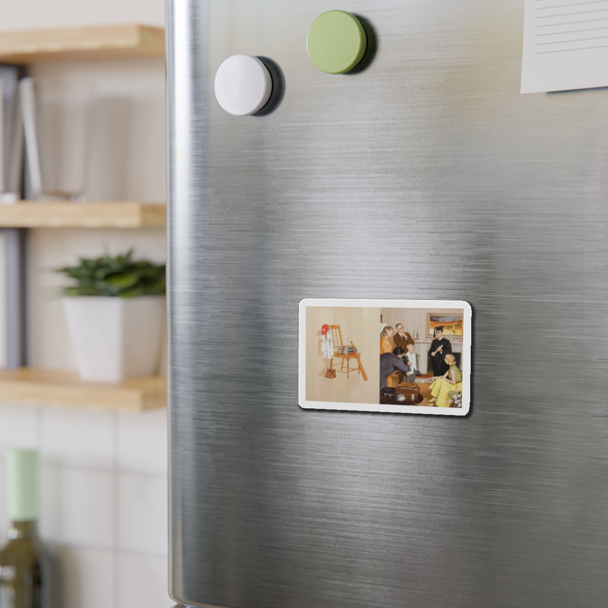 Graduation (Magazine Illustration) Refrigerator Magnet