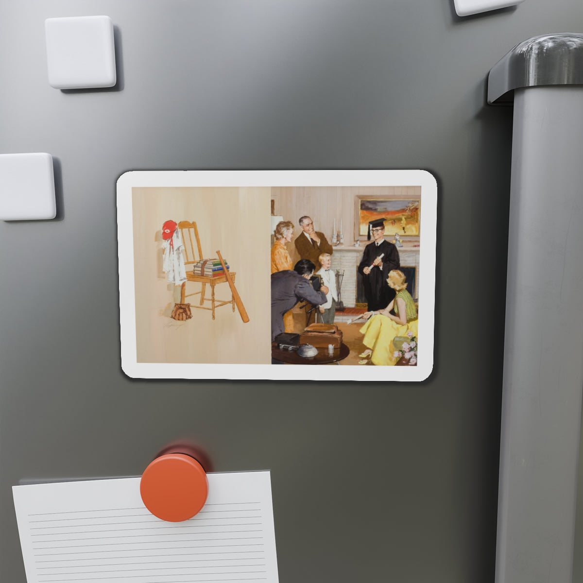 Graduation (Magazine Illustration) Refrigerator Magnet