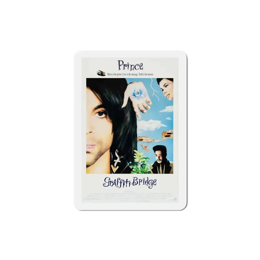 Graffiti Bridge 1990 Movie Poster Refrigerator Magnet - The Sticker Space