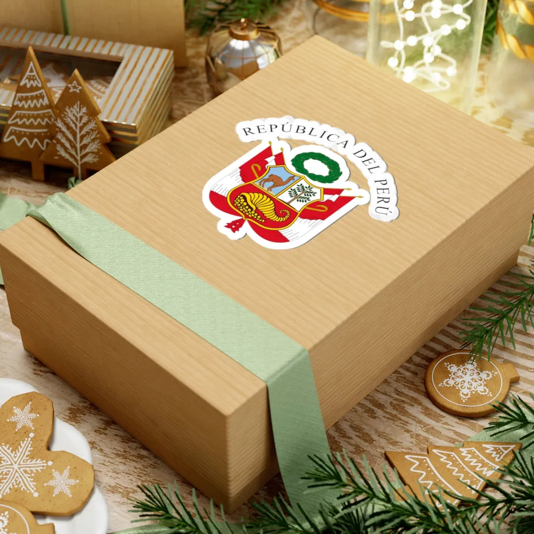 Gran Sello de la República del Perú variante (Peru) (Coat of Arms) STICKER Vinyl Kiss-Cut Decal - The Sticker Space