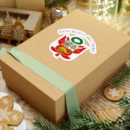 Gran Sello de la República del Perú variante (Peru) (Coat of Arms) STICKER Vinyl Kiss-Cut Decal - The Sticker Space