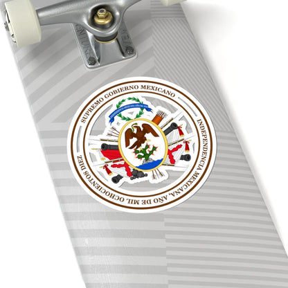 Gran Sello del Supremo Gobierno Mexicano (Mexico) (Coat of Arms) STICKER Vinyl Kiss-Cut Decal - The Sticker Space
