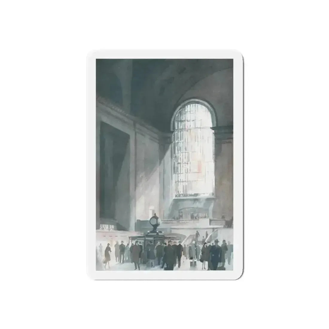 Grand Central, McCall's magazine, February 1930 (Magazine Illustration) Refrigerator Magnet - The Sticker Space