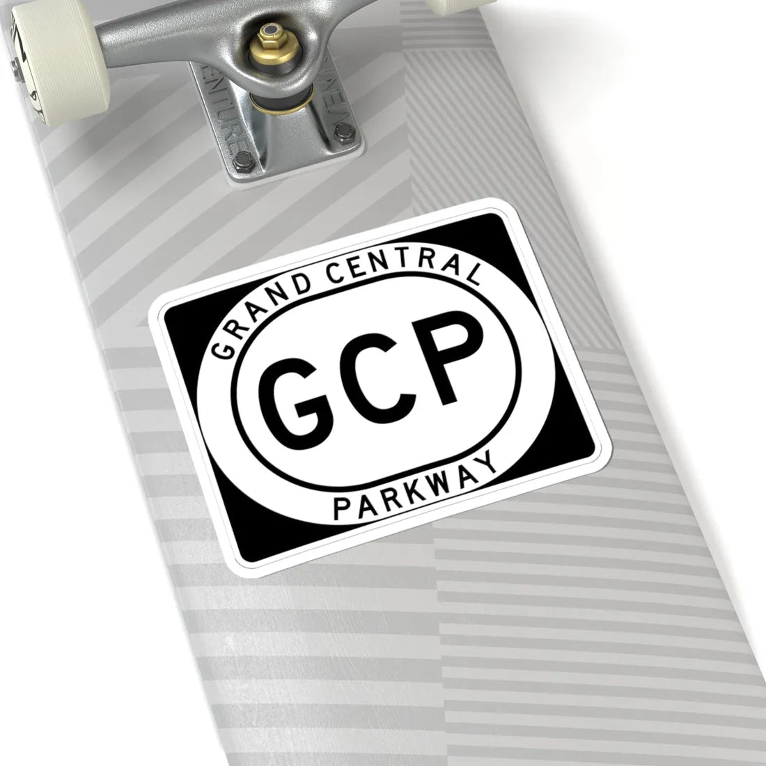 Grand Central Pkwy Shield (New York) (Road Sign) STICKER Vinyl Kiss-Cut Decal - The Sticker Space