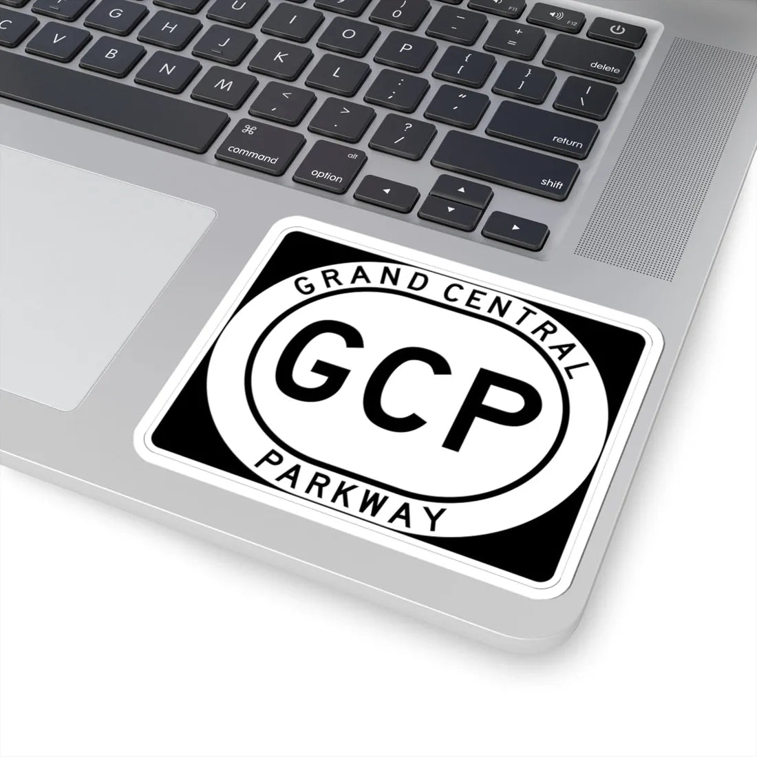 Grand Central Pkwy Shield (New York) (Road Sign) STICKER Vinyl Kiss-Cut Decal - The Sticker Space