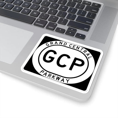 Grand Central Pkwy Shield (New York) (Road Sign) STICKER Vinyl Kiss-Cut Decal - The Sticker Space
