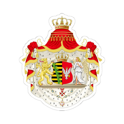 Grand Coat of Arms of Duchy of Warsaw (Poland) (Coat of Arms) STICKER Vinyl Kiss-Cut Decal 6 Inch White - The Sticker Space
