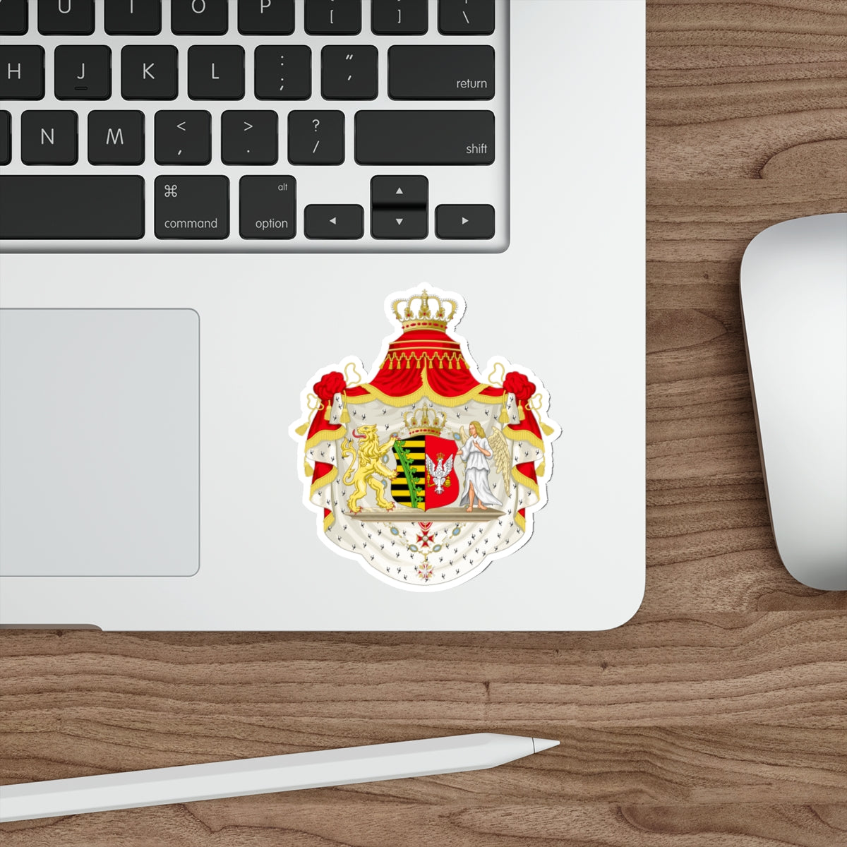 Grand Coat of Arms of Duchy of Warsaw STICKER Vinyl Die-Cut Decal-The Sticker Space