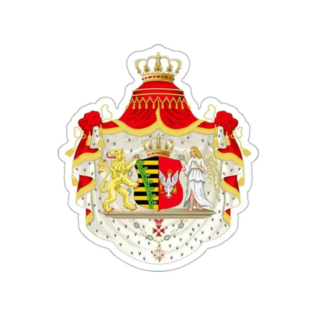 Grand Coat of Arms of Duchy of Warsaw STICKER Vinyl Die-Cut Decal - The Sticker Space