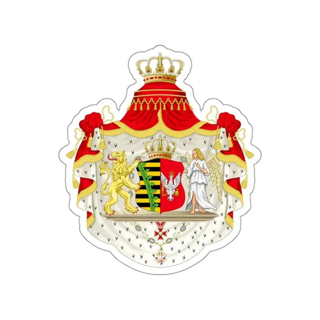 Grand Coat of Arms of Duchy of Warsaw STICKER Vinyl Die-Cut Decal - The Sticker Space