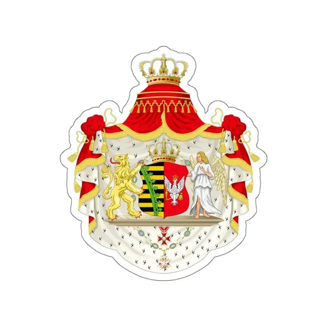 Grand Coat of Arms of Duchy of Warsaw STICKER Vinyl Die-Cut Decal - The Sticker Space