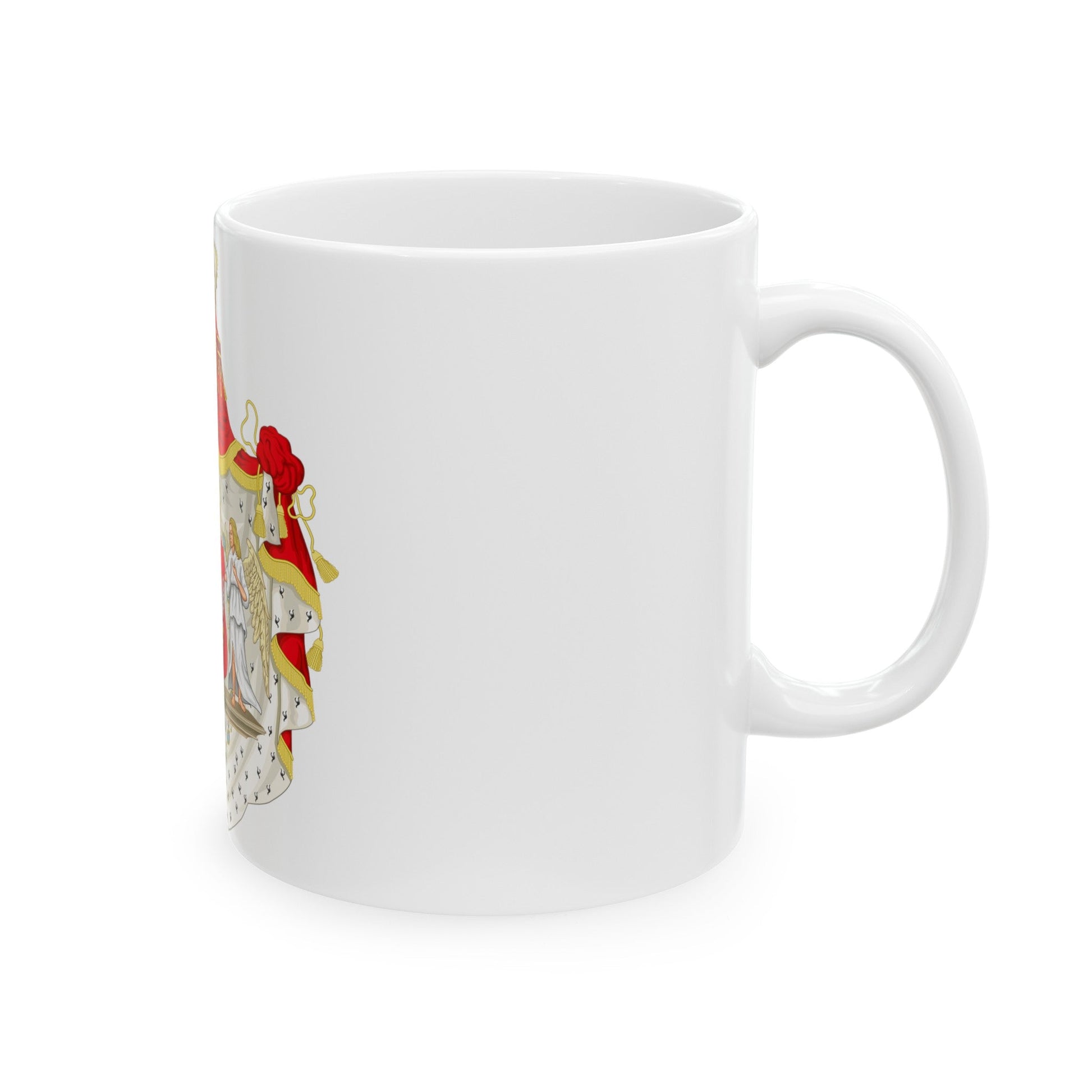 Grand Coat of Arms of Duchy of Warsaw - White Coffee Mug-The Sticker Space