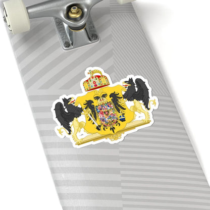 Grand Coat of Arms of Francis II Holy Roman Emperor 1804-1806 (Austria) (Coat of Arms) STICKER Vinyl Kiss-Cut Decal - The Sticker Space