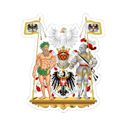 Grand Coat of Arms of Grand Duchy of Poznań (Poland) (Coat of Arms) STICKER Vinyl Kiss-Cut Decal 6 Inch White - The Sticker Space