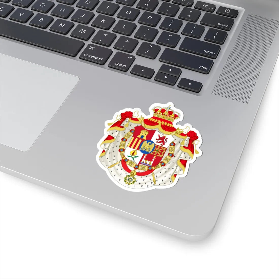 Grand Coat of Arms of Joseph Bonaparte as King of Spain (Spain) (Coat of Arms) STICKER Vinyl Kiss-Cut Decal - The Sticker Space