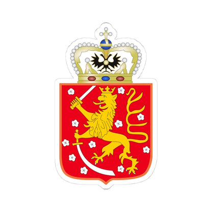 Grand Duchy of Finland Arms (Russia) (Coat of Arms) STICKER Vinyl Kiss-Cut Decal 4 Inch White - The Sticker Space