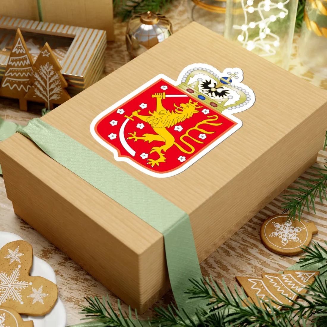 Grand Duchy of Finland Arms (Russia) (Coat of Arms) STICKER Vinyl Kiss-Cut Decal - The Sticker Space