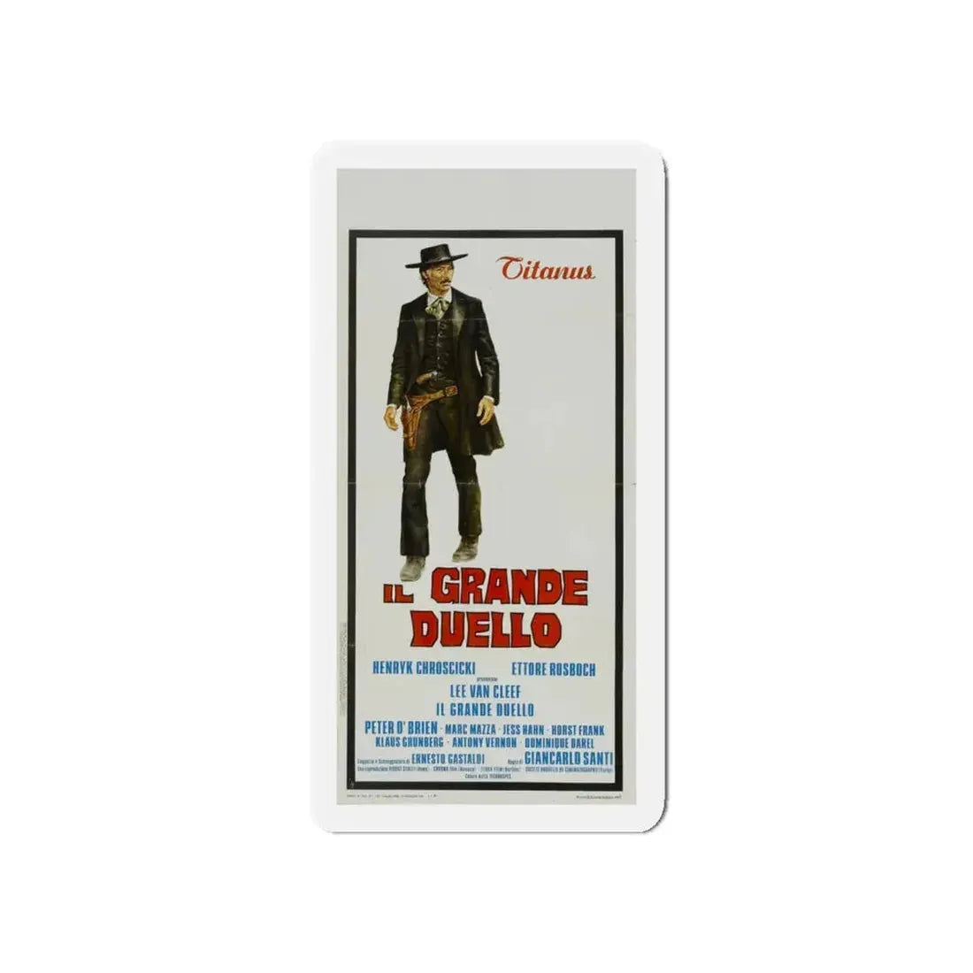 GRAND DUEL 1972 Movie Poster - Refrigerator Magnet 5 Inch - The Sticker Space