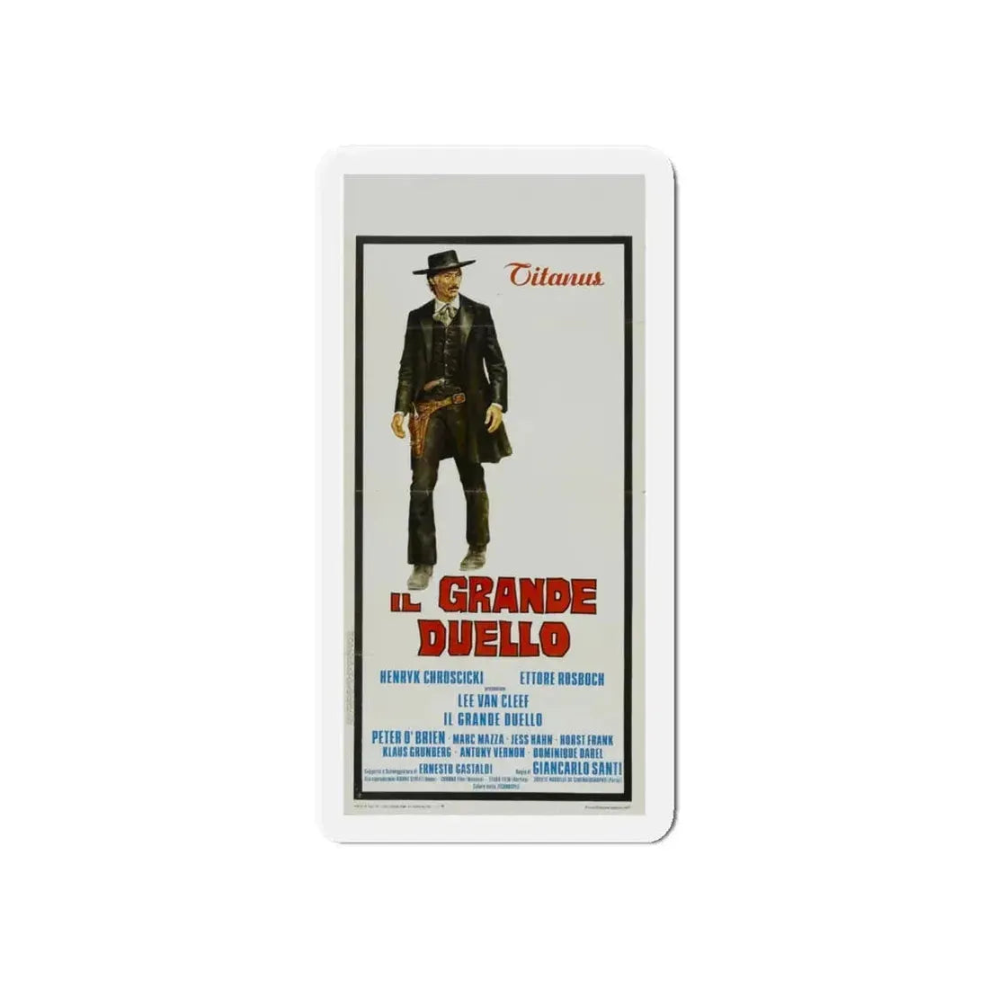 GRAND DUEL 1972 Movie Poster - Refrigerator Magnet 6 Inch - The Sticker Space