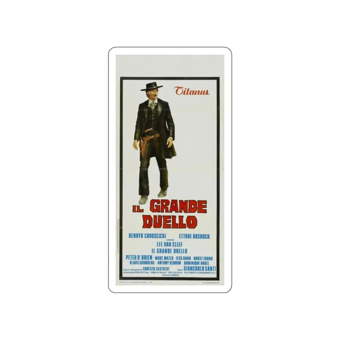 GRAND DUEL 1972 Movie Poster STICKER Vinyl Die-Cut Decal - The Sticker Space