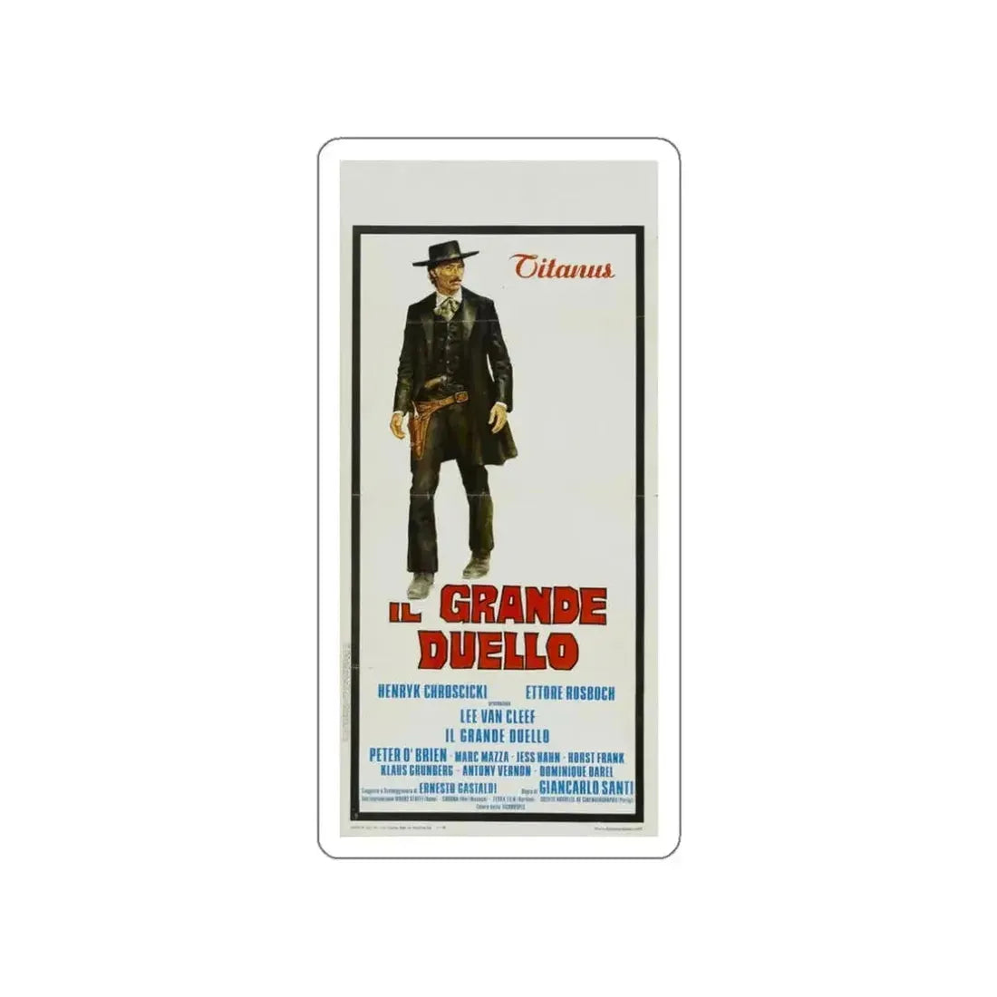 GRAND DUEL 1972 Movie Poster STICKER Vinyl Die-Cut Decal - The Sticker Space