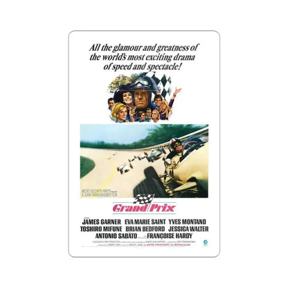 Grand Prix 1966 Movie Poster STICKER Vinyl Die-Cut Decal 3 Inch - The Sticker Space