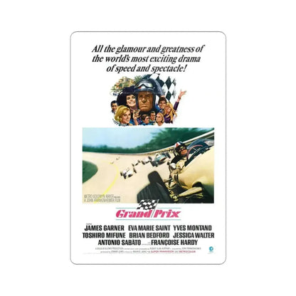 Grand Prix 1966 Movie Poster STICKER Vinyl Die-Cut Decal - The Sticker Space