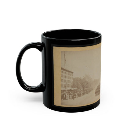 Grand Review Of The Great Veteran Armies Of Grant And Sherman At Washington, On The 23rd And 24th May, 1865 (U.S. Civil War) Black Coffee Mug-The Sticker Space