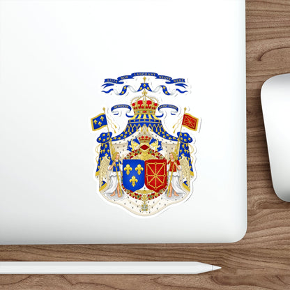 Grand Royal Coat of Arms of France & Navarre STICKER Vinyl Die-Cut Decal-The Sticker Space