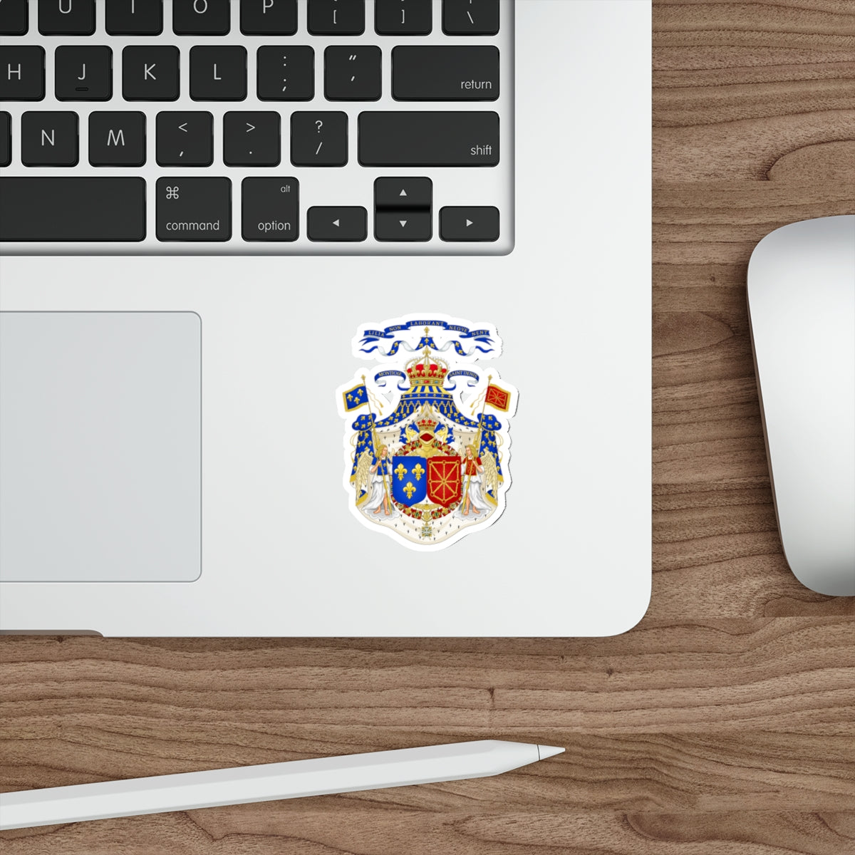 Grand Royal Coat of Arms of France & Navarre STICKER Vinyl Die-Cut Decal-The Sticker Space